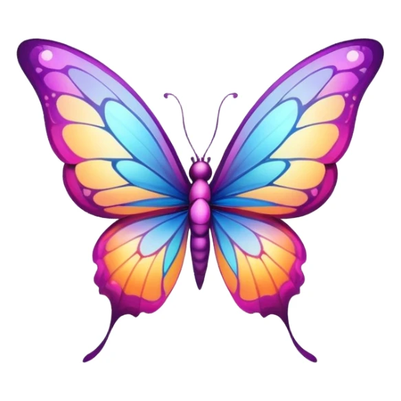 Una mariposa convirtiendose en hada sticker
