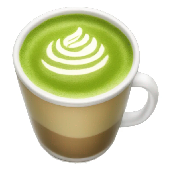 Matcha latte sticker