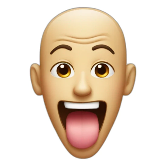 Yoga who sticks out his tongue sticker