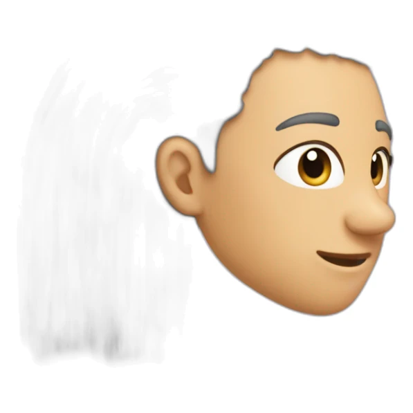 one strand of hair sticker