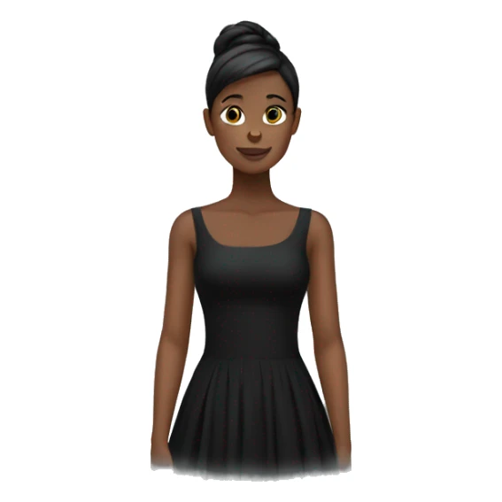 black dress on shoulders sticker