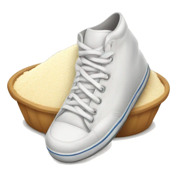 A pack of flour with sneakers sticker