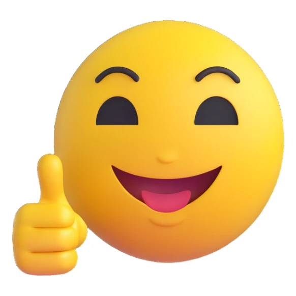 A classic yellow round emoji-style face pointing to itself, with a confident smile, symbolizing "me" or "I am the one". Bright colors, simple cartoon style, centered on a white background sticker