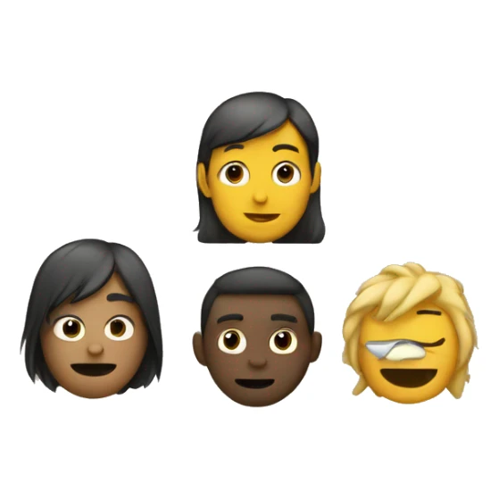 An emoji usig the 3 characters C, M and P sticker