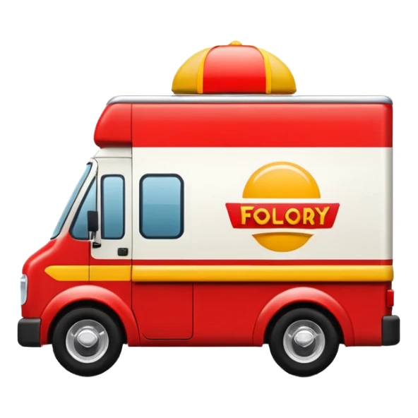 fast food delivery truck logo sticker