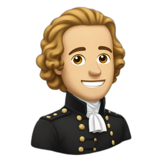 Hamilton qui fait un pouce en l'air sticker