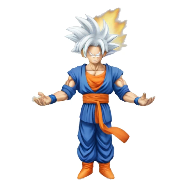 Goku holding a spirit bomb sticker