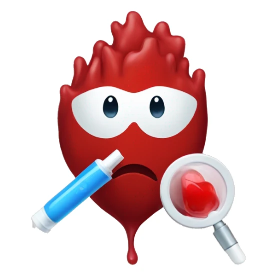 Diabetes blood awareness sticker