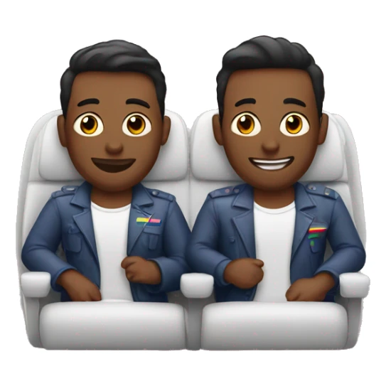 a gay couple on a plane sticker
