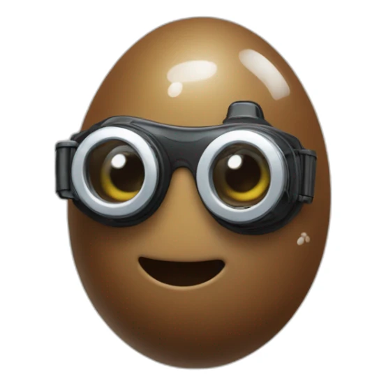 poop with swimming googles and snorkling sticker