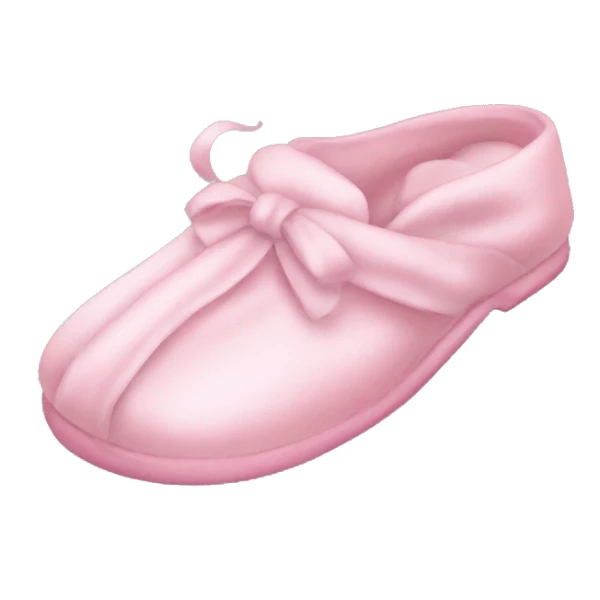Light pink silk slippers and robe sticker