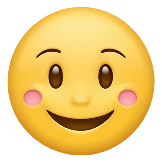 Create a hand drawn Smile reaction emoji for a new social media app sticker