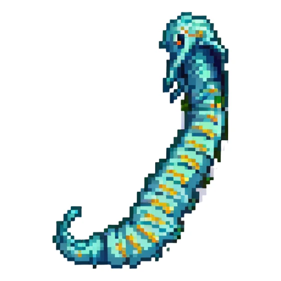 MRI parasitic embryo, digital, fetal small shape, eerie, horror, pupa, crystalis, in-utero, sea-life, siphonophore, polyp, Cnidaria sticker