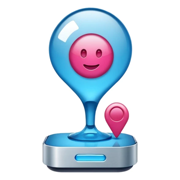 Ozon order pickup point in the brand's blue (digital blue) and raspberry colors sticker