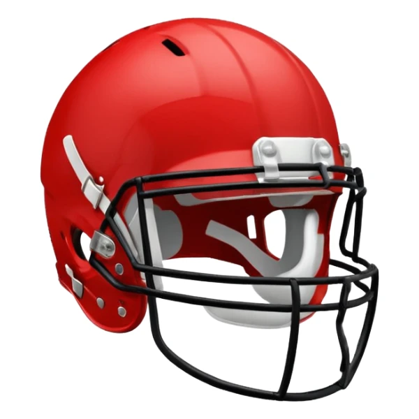 college football player helmets red  sticker