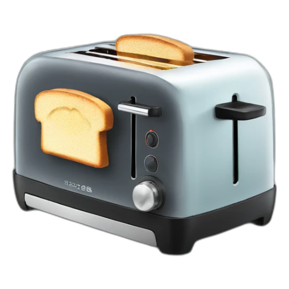 A toaster that is made of glass sticker