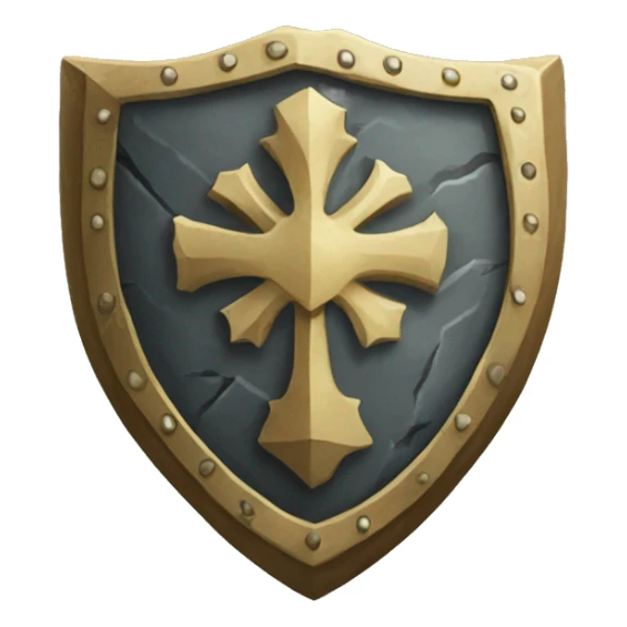 Stones and rocks noble family shield sticker