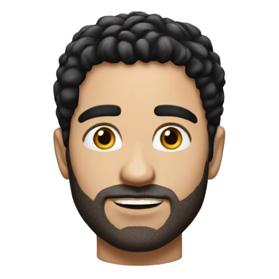 black haired stubble white male portrait, masterpiece, hd, realistic, more realistic sticker