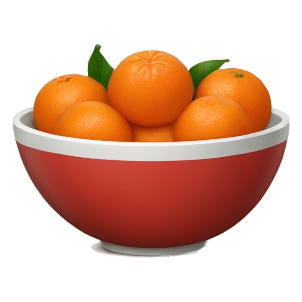 red bowl of clementines sticker