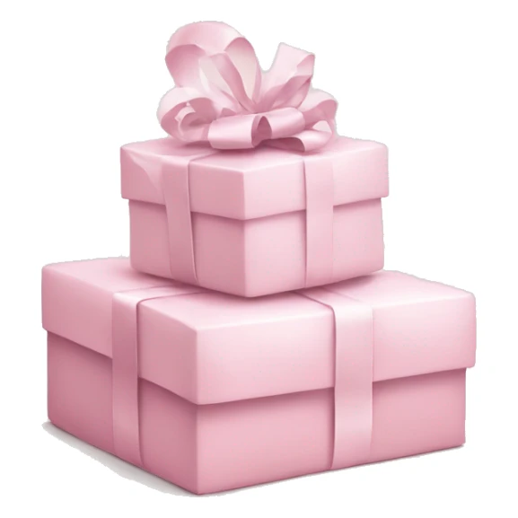 Light pink Christmas gifts under a white Christmas tree  sticker