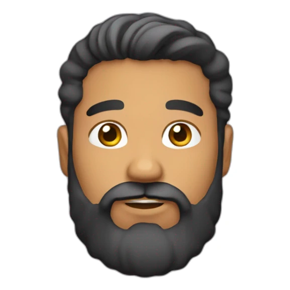 37 year latino male with beard sticker