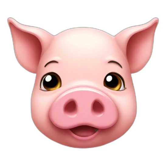 Pig jugando sticker