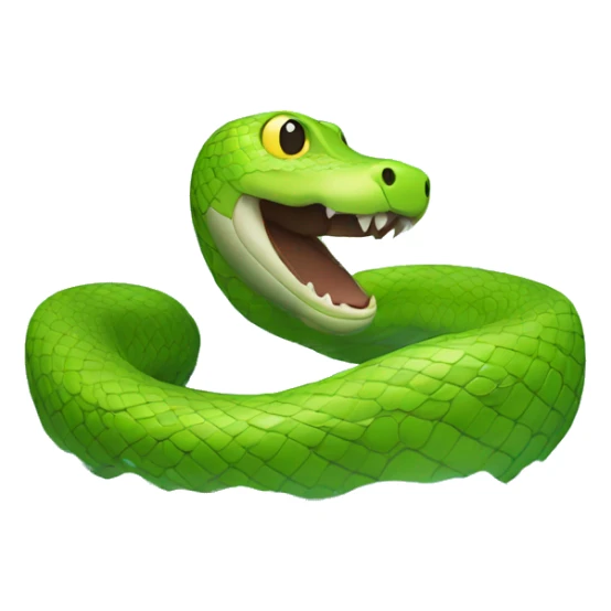 snake swimming in the water sticker