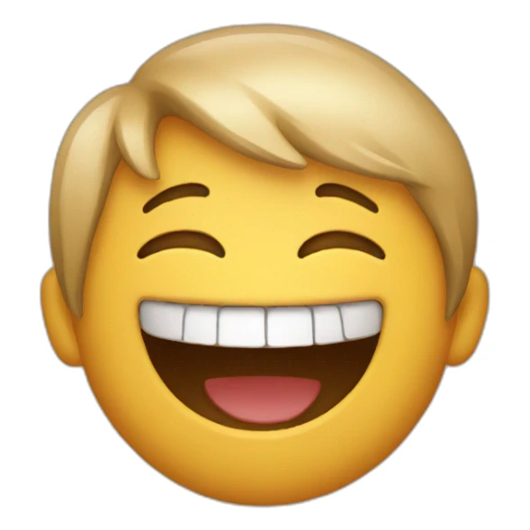 Emoji of a laughing boy sticker