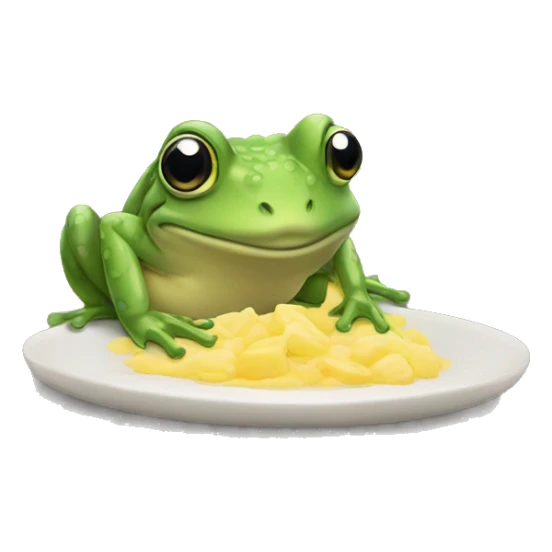 une grenouille qui mange une grenouille sticker