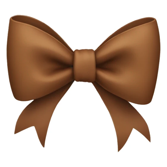 Brown bow  sticker