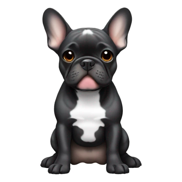 The cuties brindle french bulldog sticker