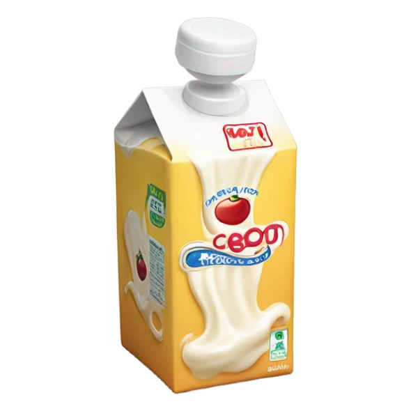carton of cream sticker