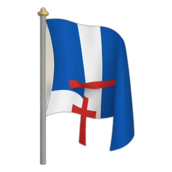 drapeau france avec croix de lorraine  sticker