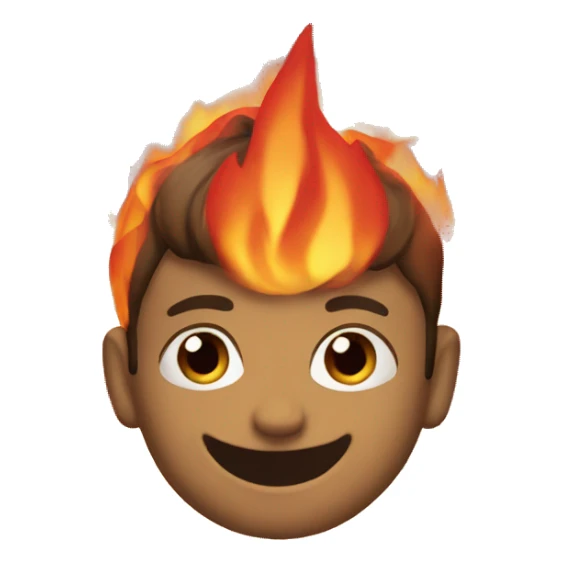 Fire emoji sticker