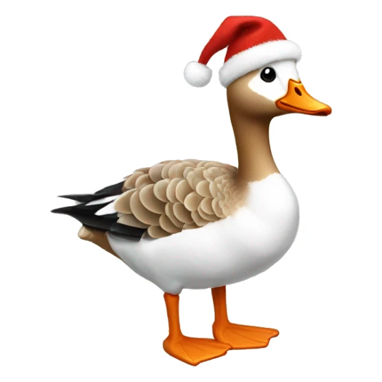 Goose wearing a Christmas sweater  sticker