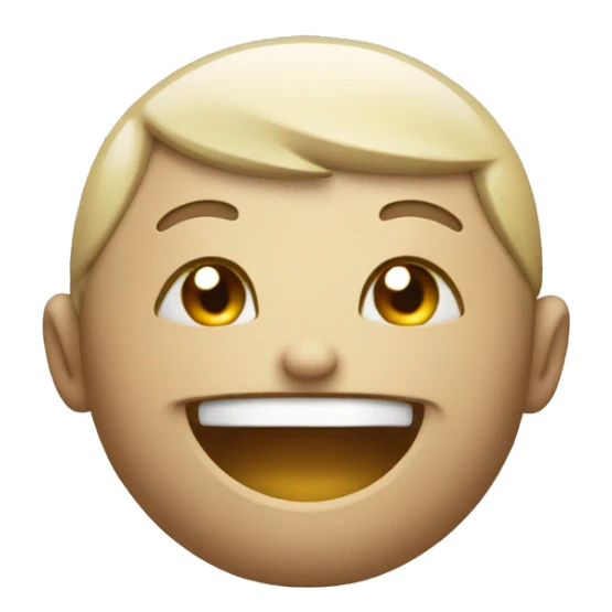 Smile head with a + sign on the side of the head sticker