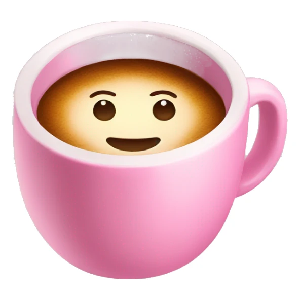 Coffee pink and writing Good morning  sticker