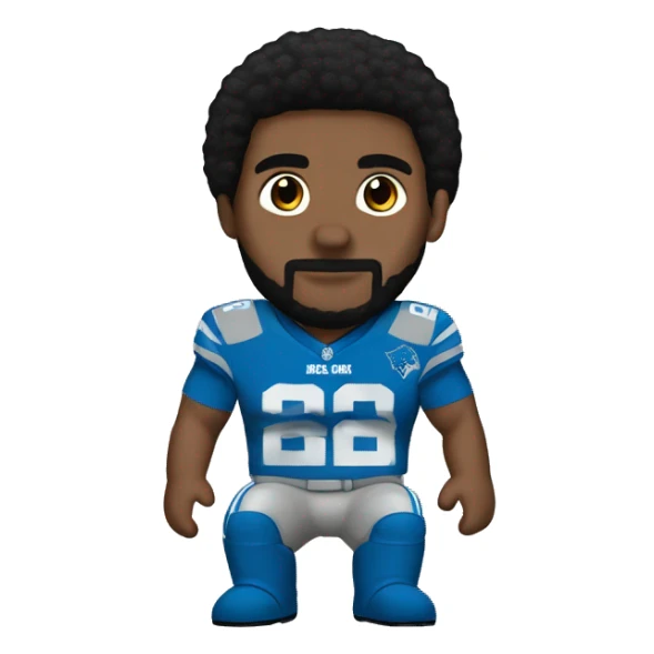 amon ra st brown detroit lions sticker