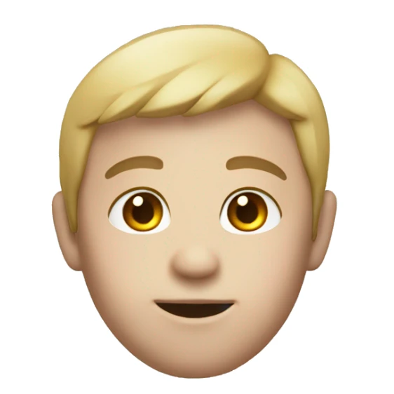 Emoji face color:  white , the thema is birthday sticker