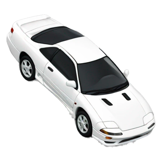 White 1992 Mitsubishi 3000 GT sticker