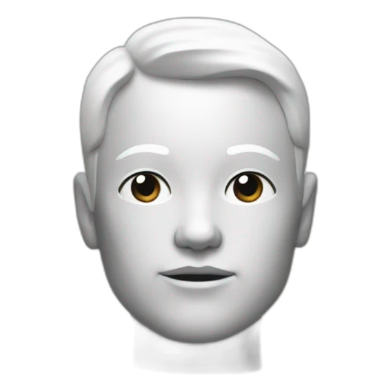 Body of a human whit an cale as a head sticker