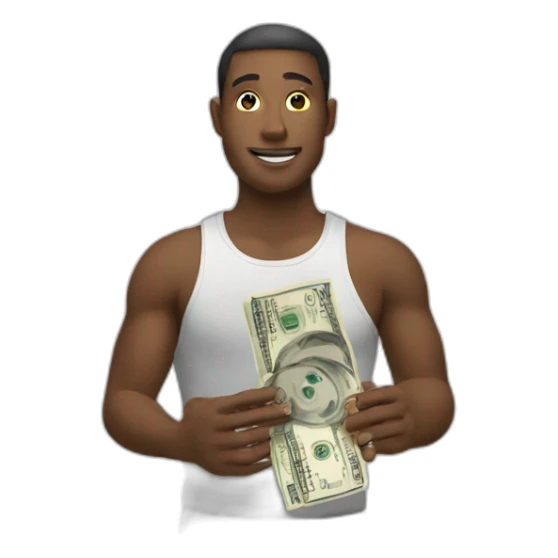 collecting money sticker