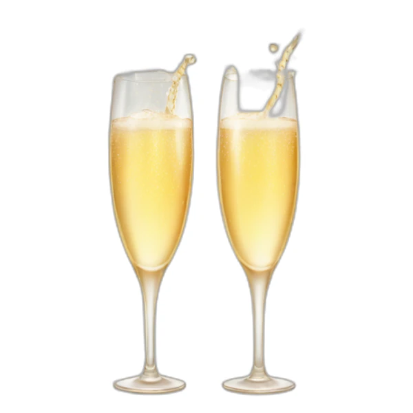 glasses of champagne christmas sticker