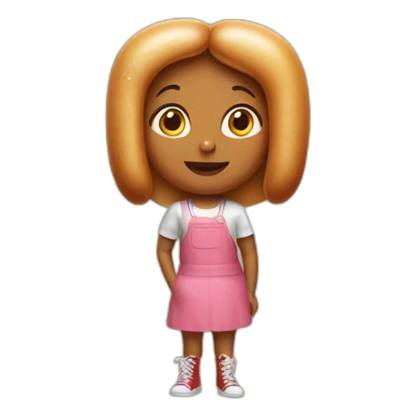 Hot dog girl sticker