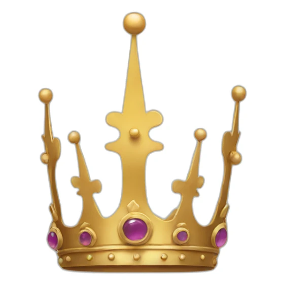 Smiley king crown sticker