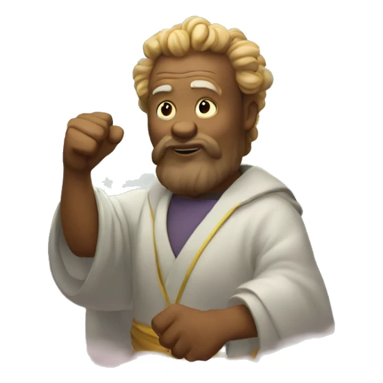 astrologer shakes fist at cloud sticker