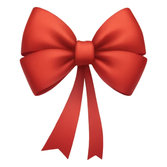 red bow sticker
