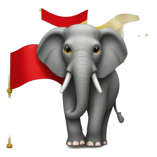 Top red and middle yellow and lat red ...flag with midfle have two elephant and vagai flwrs sticker