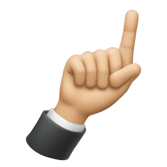 Signe valcin avec pouce refermer sur la paume sticker