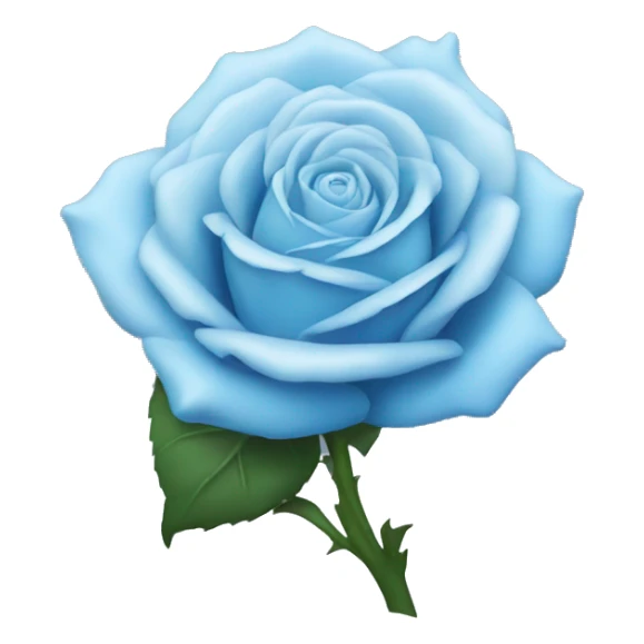 Pastel blue rose sticker